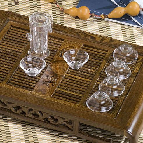 綠檀大仿古茶盤(pán)