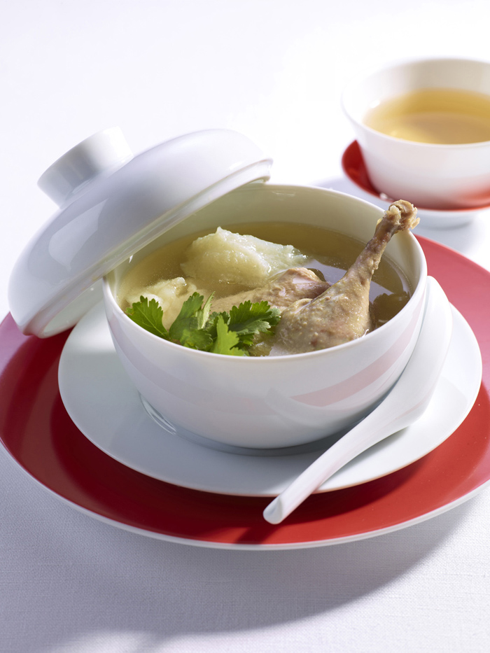 半煎鋪?zhàn)与u腿菜花湯