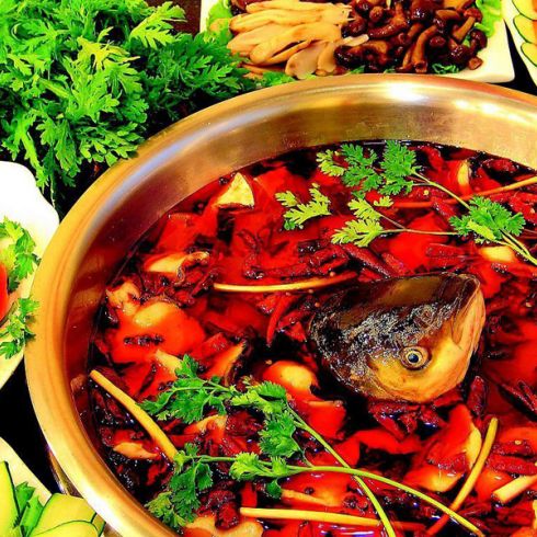 劉一咼火鍋店產(chǎn)品-川味麻辣魚火鍋
