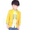 今明娃娃童裝產品-內搭配嫩綠色嵌邊兒襯衫