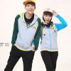 龍子印情侶親子裝產(chǎn)品-情侶灰色藍色休閑裝