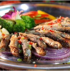 神火源石板烤肉-石板烤小魚(yú)