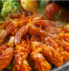 神火源石板烤肉-石板烤魷魚(yú)
