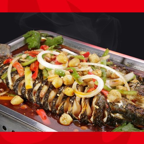 焱魚(yú)烤魚(yú)-蒜蓉鼓香烤魚(yú)